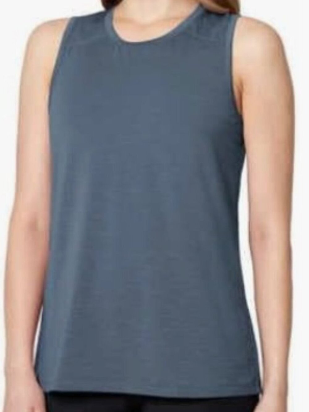 Mondetta Blue Active Tank Top Moisture Wicking Yoga Gym Athleisure size L NWOT